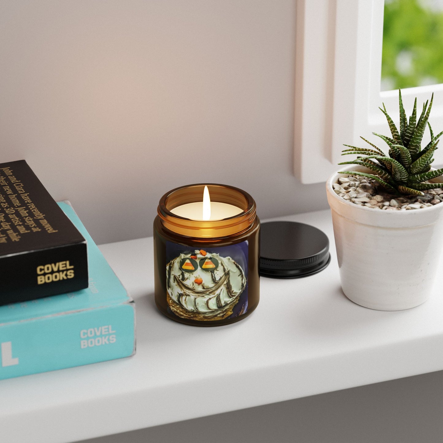 Autumn Scented Soy Candle, Halloween Decor, Cozy Gift, Home Fragrance, Seasonal Ambiance