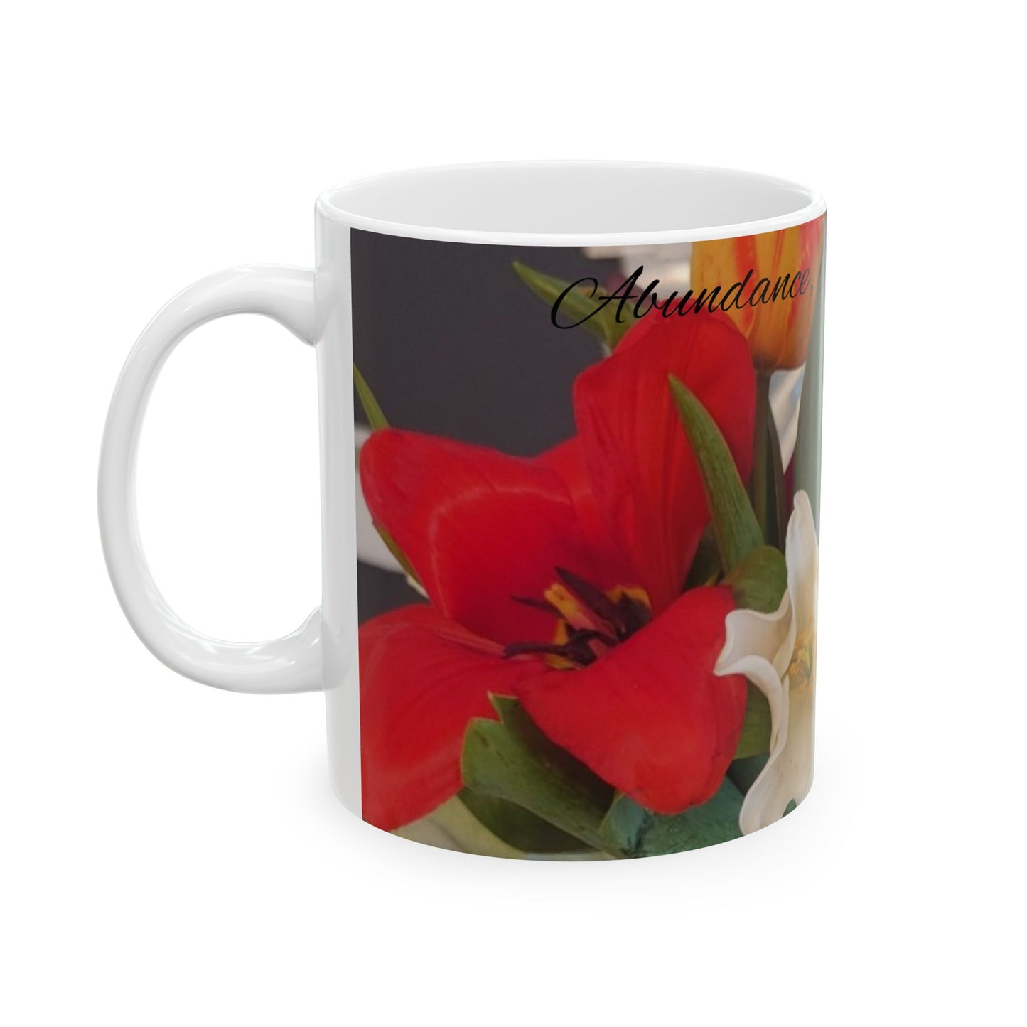 Ceramic Mug - Tulips Abundance Prosperity Relax Theme