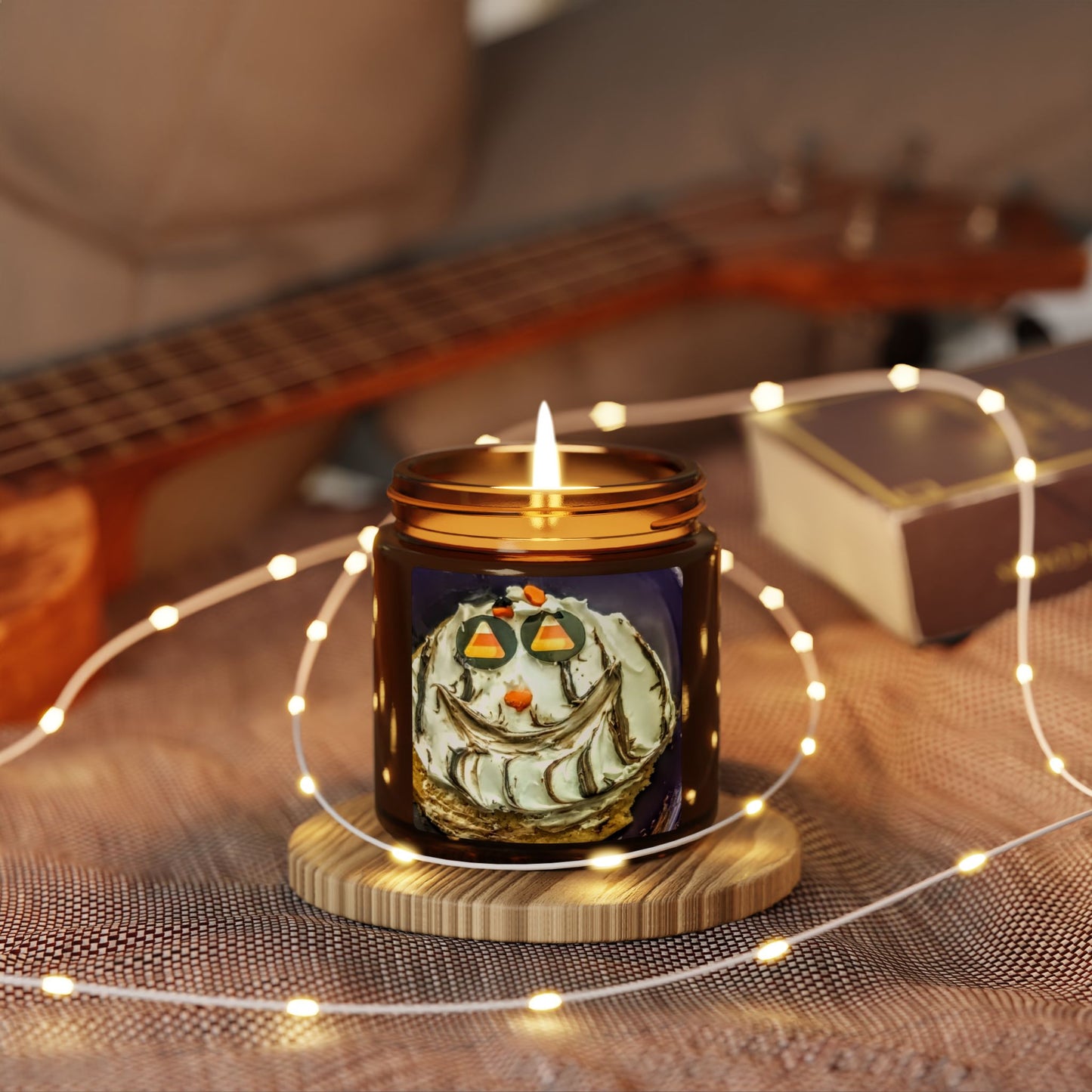 Autumn Scented Soy Candle, Halloween Decor, Cozy Gift, Home Fragrance, Seasonal Ambiance